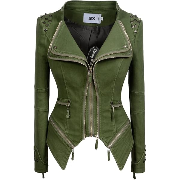 Fashionable SX women's punk flower embroidered short synthetic